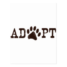 Adopt an animal post card