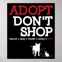 Adopt Don't Shop Print