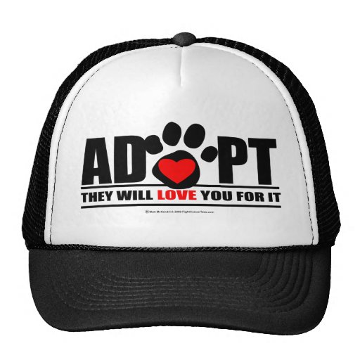 Adopt Pawprint Mesh Hats
