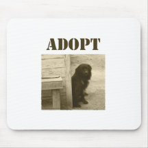 Adopt stray dog mouse mats