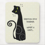 Adoptez un chat tapis de souris