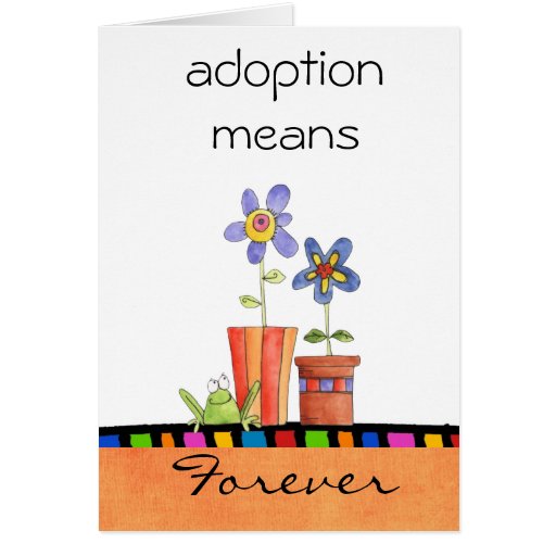 Free Printable Card Adoption