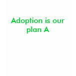 Adoption is our plan A t-shirts