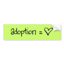 adoptionequalslove bumper stickers