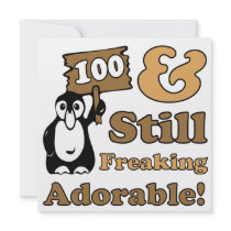 Adorable 100th Birthday Invite