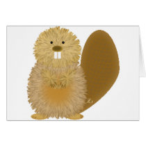 Adorable Animal Drawings: Beaver Cards