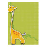 adorable baby giraffe background business card