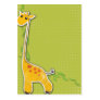 adorable baby giraffe background business card