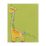 adorable baby giraffe background custom flyer
