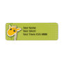 adorable baby giraffe background custom return address labels