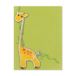 adorable baby giraffe background postcard