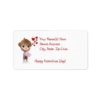Adorable Baby Girl Return Address Labels