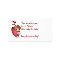 Adorable Baby Girl Return Address Labels