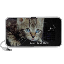 Adorable Blue Eyed Kitten Portable Speaker speakers