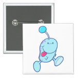 adorable blue goofball monster pins