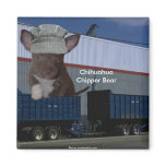 Adorable Chihuahua Chipper Bear Conductor Magnets