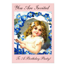 ADORABLE CHILDS BIRTHDAY PARTY INVITATION
