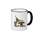adorable christmas time sheep coffee mug