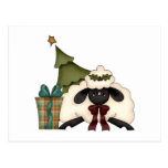 adorable christmas time sheep post cards