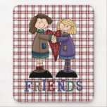 Adorable Country Style Tees for Friends Mouse Mat