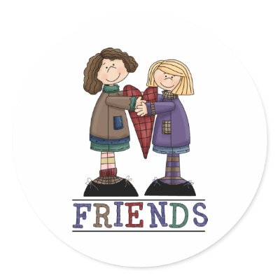 Adorable Country Style Tees for Friends Round Sticker by naturetees
