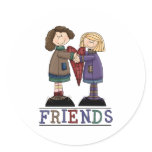 Adorable Country Style Tees for Friends stickers