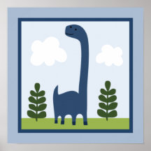 Adorable Dinosaur 2 Wall Art Poster
