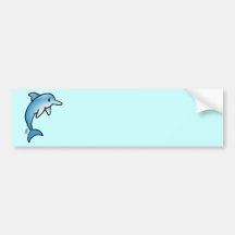Adorable Dolphin Bumper Sticker