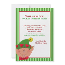 ADORABLE ELF Elves Holiday Christmas Red/Green Announcements