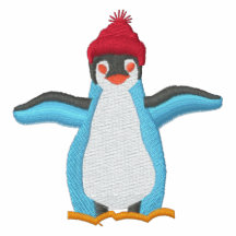 Adorable Embroidered Penguin Shirt