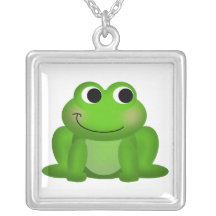 Adorable Froggy ~ Sterling Silver Necklace