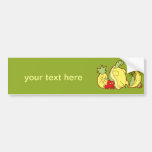 Adorable Fruit Turtle Bumper Stickers
