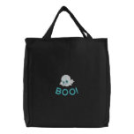 Adorable Ghost Embroidered Tote Bag embroidered bags