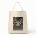 Adorable Giraffe Grocery Tote Bag