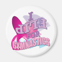 Adorable I Flip for Gymnastics Gifts Fridge Magnet