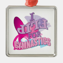 Adorable I Flip for Gymnastics Gifts Ornaments