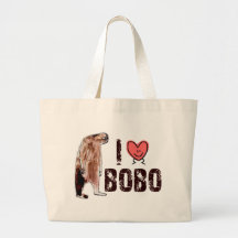 Adorable!  I LOVE <3 BOBO design - Finding Bigfoot Canvas Bags