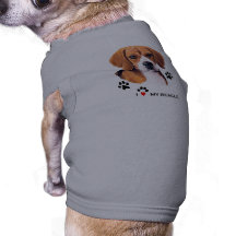 Adorable I love my Beagle Dog Clothing
