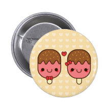 Adorable Kawaii Ice Cream Bars Button