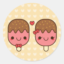 Adorable Kawaii Ice Cream Bars Sticker