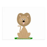 Adorable little lion postcard