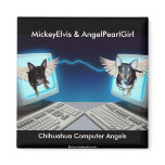 Adorable MickeyElvis & AngelPearlGirl Refrigerator Magnets