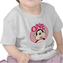 Adorable Monkey 1st Birthday T-Shirt