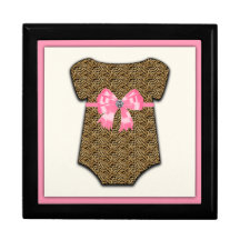 Adorable Pink Leopard Baby Gift Box