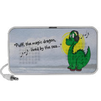 Adorable Puff The Magic Dragon Portable Speaker speakers
