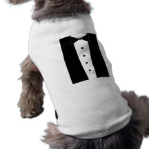 Adorable Puppy Tuxedo Shirt Pet Tshirt