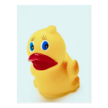 Adorable Rubber Duck Postcard