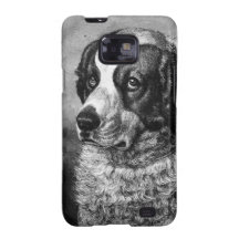 ADORABLE SAINT BERNARD SAMSUNG GALAXY S CASES