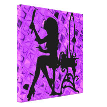 Adorable Sassy Sissy Pretty Is Amethyst Purple Gallery Wrap Canvas
