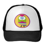 Adorable Striped Spring Owl Gifts and Tees Trucker Hats
